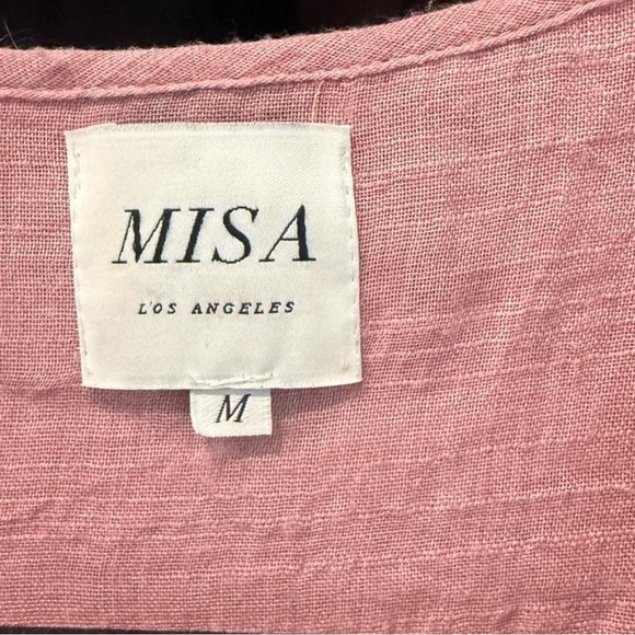 MISA Pink Ruffle Blouse - Picture 3 of 5